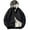 ZA-Black, variant on DODADAWANJ Big and Tall Winter Jacket for Men Oversized Fleece Lined Thermal Jackets Zip Up Solid Color Warm Hoodies with Pockets Black XL