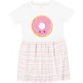 thumbnail image 3 of Inktastic Light Pink Donut Girls Toddler Dress, 3 of 5