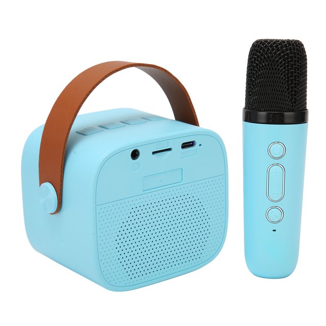 Juego de Micrófono con Altavoz Portátil Altavoz Retro 50 con 6 Efectos de Sonido Estéreo HD Máquina de Karaoke Recargable para Niños y Adultos Fiesta en