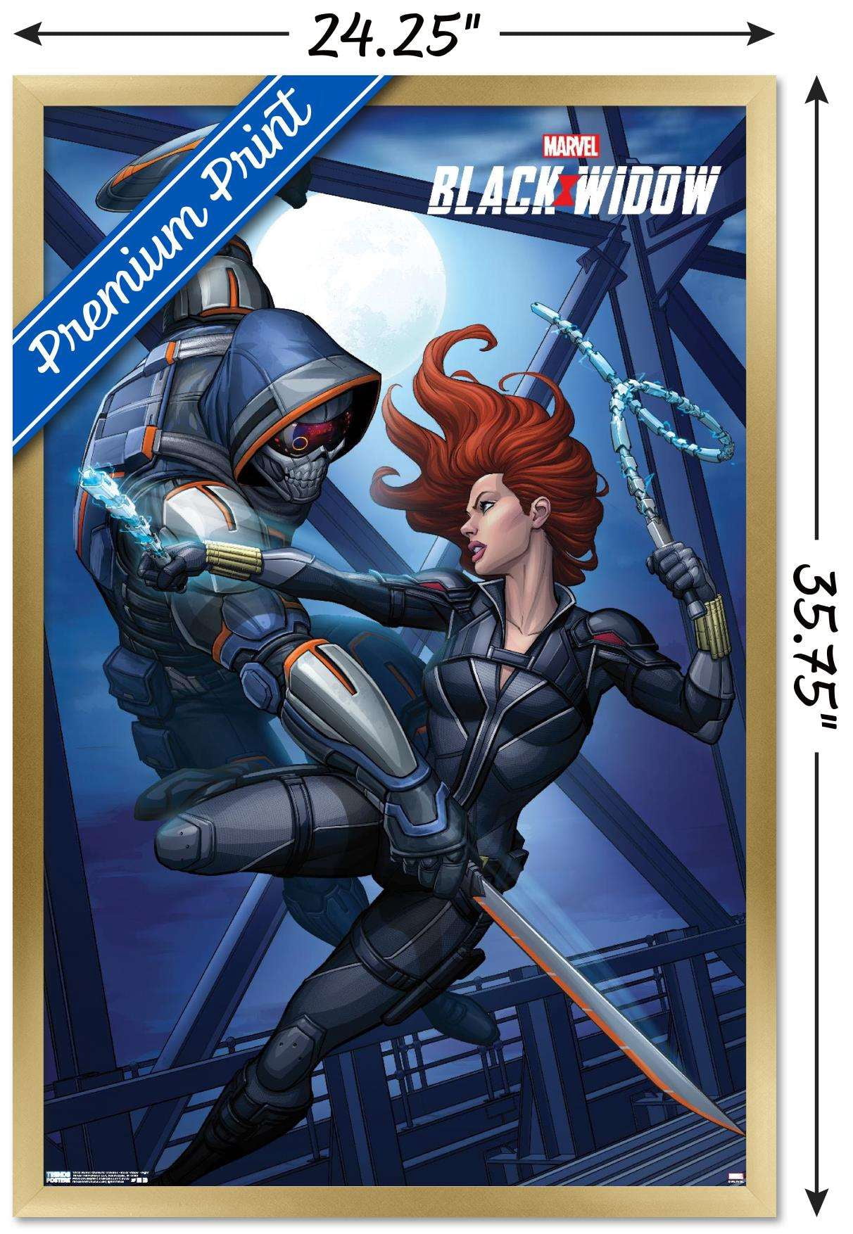 Marvel Cinematic Universe - Black Widow - Fight Wall Poster, 22.375" x 34", Framed