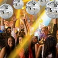 thumbnail image 4 of TIELUTT Small Disco Hanging Outdoor Props Mini Disco for Party Party Flag Streamers Event Planner Organizer 2022 Party Decorations for Men 40th Birthday 420 Party Decorations for Adults Event Table R, 4 of 4