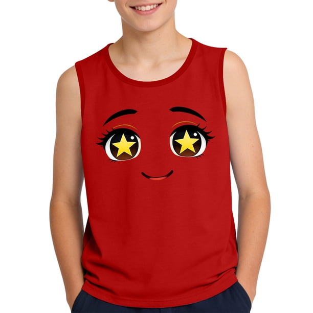Camisola de Niños Pequeños para Niños de 3 a 15 Años con Impresión de Gradiente Lindo, Tela Suave sin Mangas para Uso Informal Y Ocasiones Especiales