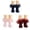 #1 Pink & Navy & Wine, variant on Big Ruffle Ankle Socks Lace Frilly Cute Socks-Soft Cotton Girls Sock,Color:Navy,4-6 Years