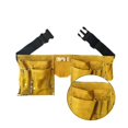 thumbnail image 4 of Waist Pouch Belt Leather Tool Belt Quick Release Buckle Carpenter Construction Work Apron Tool Storage Pouch Belt Hand Tool ,Adjustable, 4 of 5