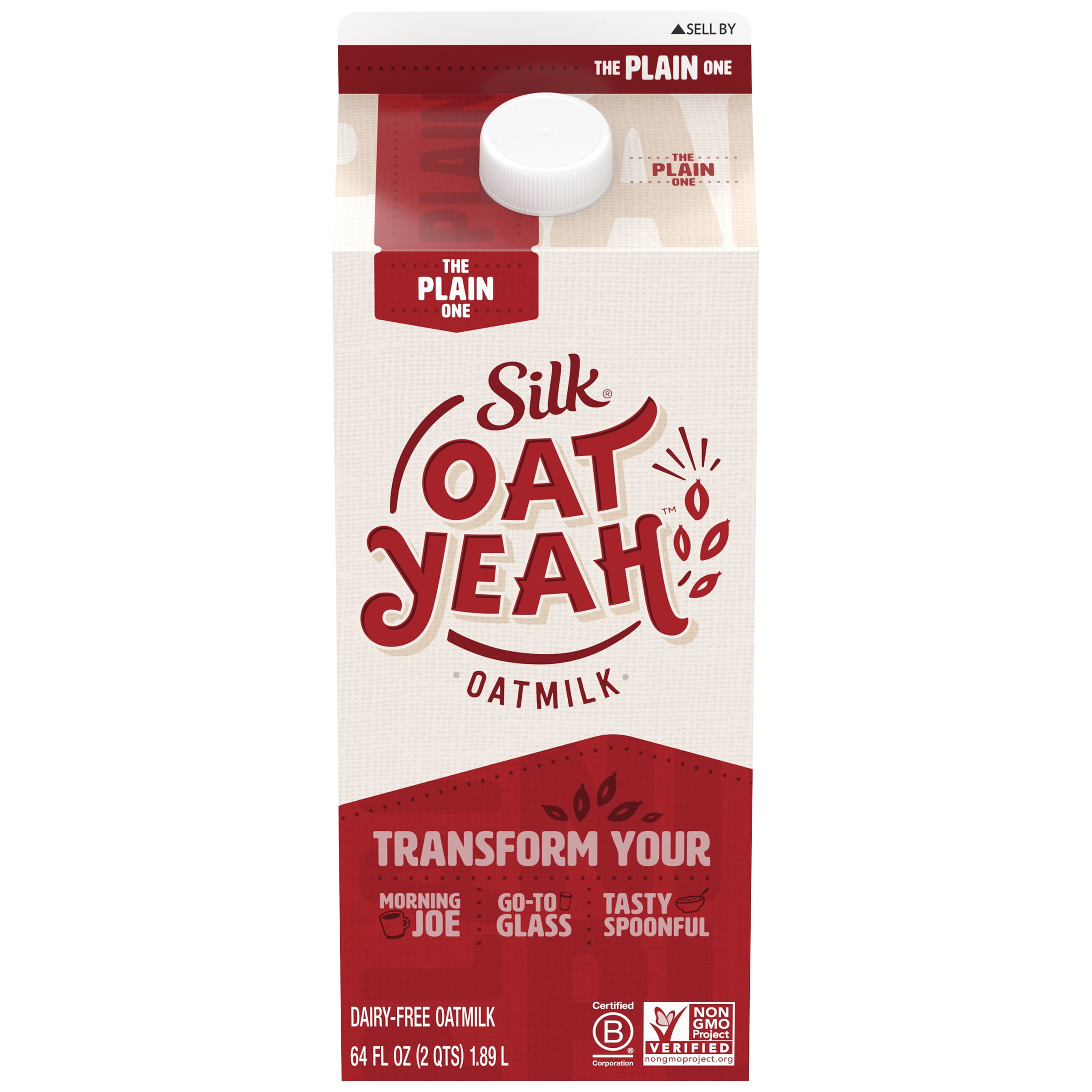 Silk® Oat Yeah™ The Plain One Dairy-Free Oatmilk 64 fl. oz. Carton