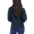thumbnail image 3 of Seek No Further Women's Long Sleeve V-Neck Fleece Blouse, 3 of 5
