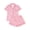 D, variant on Emy Dola Womens Valentine's Day Pajamas Set Button Down 2 Piece Sleepwear Summer Short Sleeve Tops and Shorts Pjs Set S-2XL