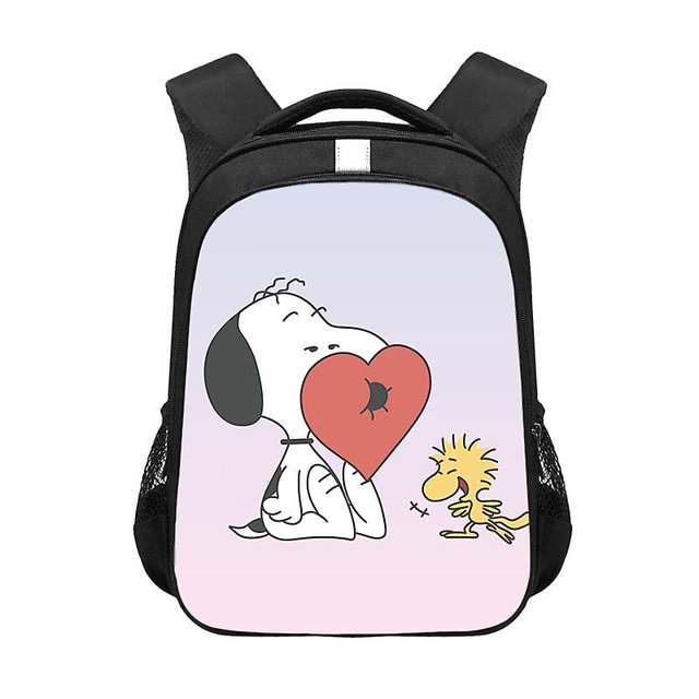 Snoopy Charlie Brown Children's Cartoon Schoolbag Fashion Animation High-capacity Student Backpack Boy Girl Nylon Travelling Bag