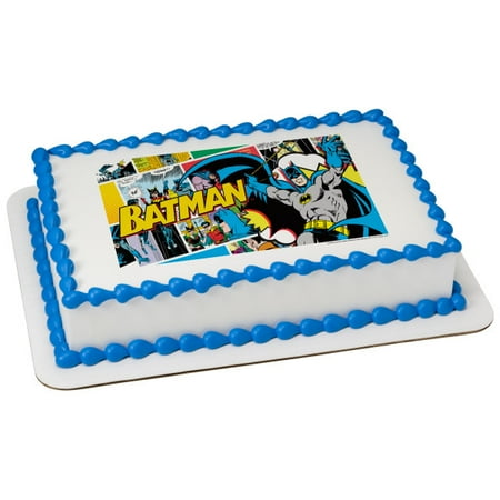 Batman Pop 2 Round Cupcake Sheet Image Cake Topper Edible