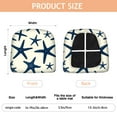 thumbnail image 3 of Summer Ocean Starfish Seat Covers for Dining Room Chairs Set Of 4,Stretch Printed Washable Chair Seat Cover with Elastic Ties and Button,Removable Waterproof Couch Cushion Covers, 3 of 6