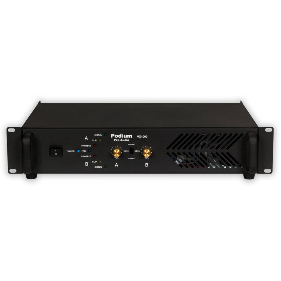 Podium Pro VX1000 Power  Amplifier  2 Channel 1000 Watt  PA 