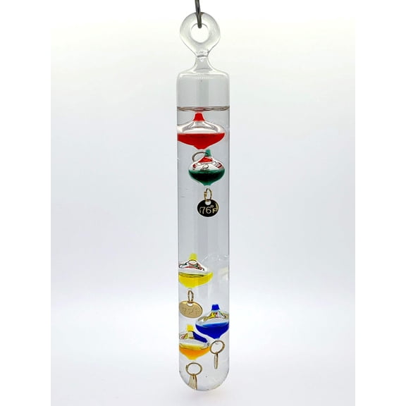 7" Tall Hanging Galileo Thermometer Ornament