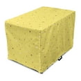 thumbnail image 1 of Yellow Polka Dot Dog Crate Cover, Layout of Big and Small Spots in Vivid Shades, Easy to Use Pet Kennel Cover Small Dogs Puppies Kittens, 7 Sizes, Pastel Yellow Pale Brown, by Ambesonne, 1 of 1