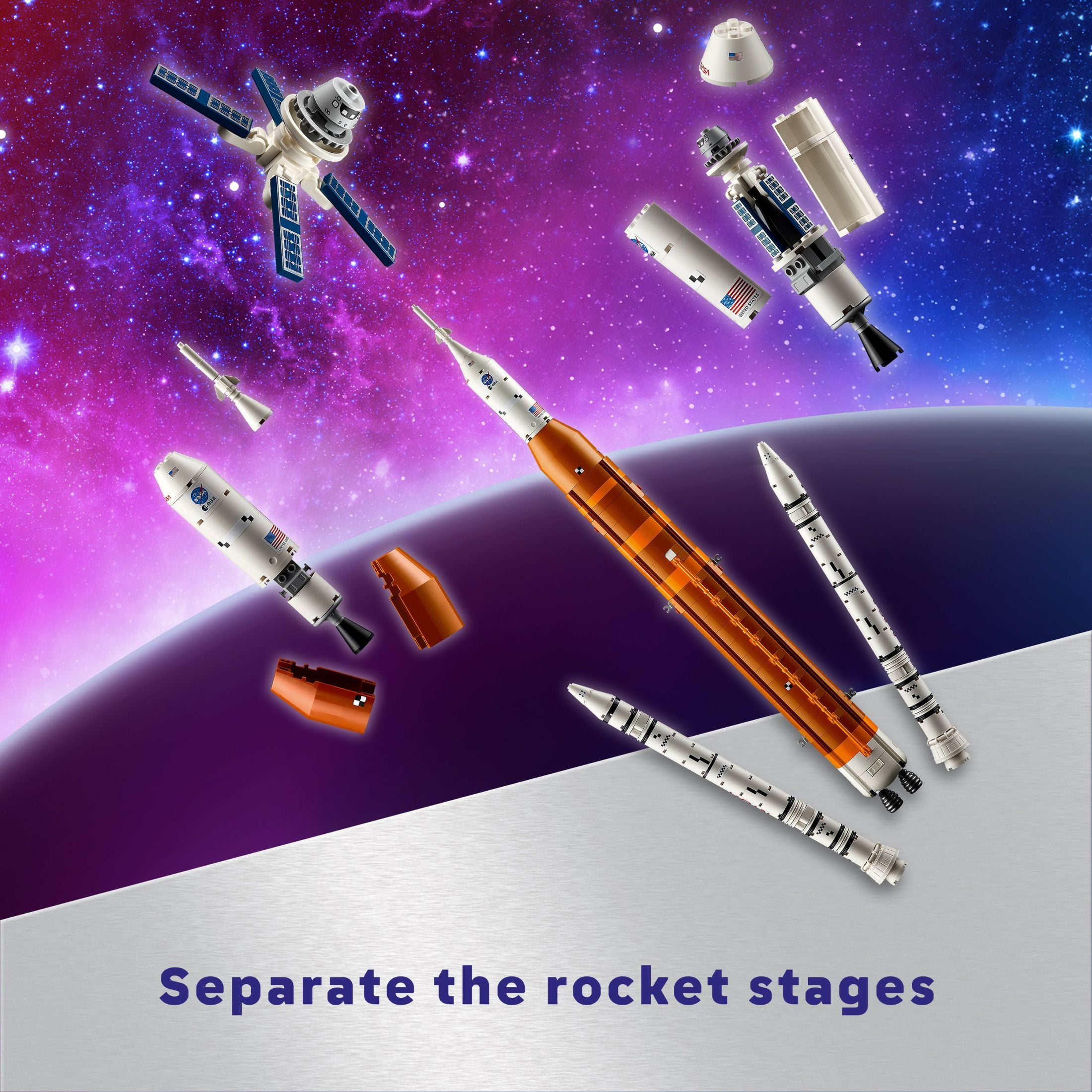 LEGO Icons NASA Artemis Space Launch System, Buildable Space Gift for Adults, DIY Project for Adults, 10341