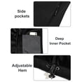 thumbnail image 5 of Little Donkey Andy Women's Lightweight Stand Collar Jacket Water Resistant Windbreaker Fleece Lined Warm Coat Black XS, 5 of 9