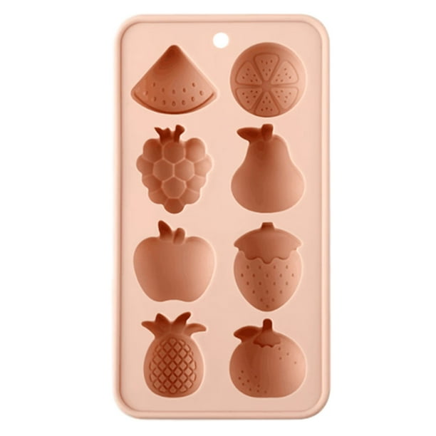 Pisexur Batería de cocina Compartimentos de hielo con formas de frutas para cócteles y whisky, para preparar comida para bebés y como moldes de chocolate para el refr para la cocina del hogar
