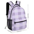thumbnail image 2 of Purple Lavender Print Backpack for Business Daypack College Canvas Bags Durable, 2 of 6