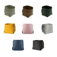 thumbnail image 3 of Kearding DIY holder easy to carry desktop pen box storage office leather Nordic ins storage DIY desktop box holder minimalist Almacenamiento y organización del hogar gris 9*9*10 CM, 3 of 6