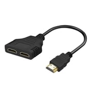HDMI-Compatible Cable Splitter Adapter: 4K Compatible, Connect Multiple Devices to TV or Monitor for Home Entertainment