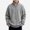 Gray, variant on HAOTAGS Boys Stand Collar Pullover (3-14) Solid color Half Zip Casual Long Sleeve Winter Sweatshirts Beige Size 5T