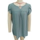 thumbnail image 2 of Blusa Plisada De Busto para Mujer,Camiseta De Verano para Mujer Camisetas De Manga Corta con Pétalos Y Cuello En V Camiseta De Manga Corta con Cuello En V Integración Sin Costuras, 2 of 3