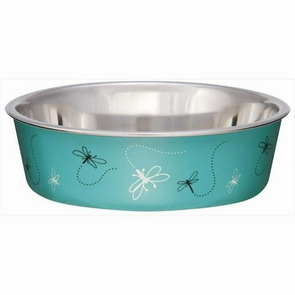 Loving Pets 430890 Bella Bowl Drgnfl Turquoise Med