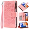 thumbnail image 5 of Zipper Wallet Cell Phone Case For Samsung Galaxy A10 A10S A10e A11 A12 A13 A14 A20 A30 A20S A20e A21 A21S A22 A22S A23 A24 5G 4G A01S A04S A 11 12 13 14 20e 14A 23A A135G A145G SM-A146U A136U A236V Fl, 5 of 5