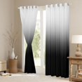 thumbnail image 3 of jejeloiu Modern Minimalist Style Blackout Curtains Set of 2 (52x84 Each),Abstract Geometric Window Curtains,Gradient White Black Curtains and Drapes For Men Women,Super Cozy Room Decor, 3 of 6