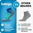 thumbnail image 3 of Balega Blister Resist Quarter Socks, Ethereal Blue, Size Large, 3 of 6