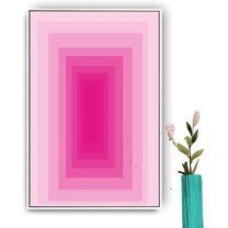 IDEA4WALL Framed Canvas Wall Art Abstract House Canvas Prints Modern Wall Art Decor