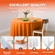 thumbnail image 4 of Mantel de plástico desechable JHDZDHY, 213 cm, redondo, naranja, paquete de 10, 4 of 6