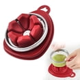 thumbnail image 2 of 2 Pcs Egg Slicer, Egg Slicer for Hard Boiled Eggs, Heavy Duty Egg Cutter for Egg Strawberry Mushroom Soft Fruit, Stainless Steel Wire, 4.43x3.34 Inch, Red, 2 of 9