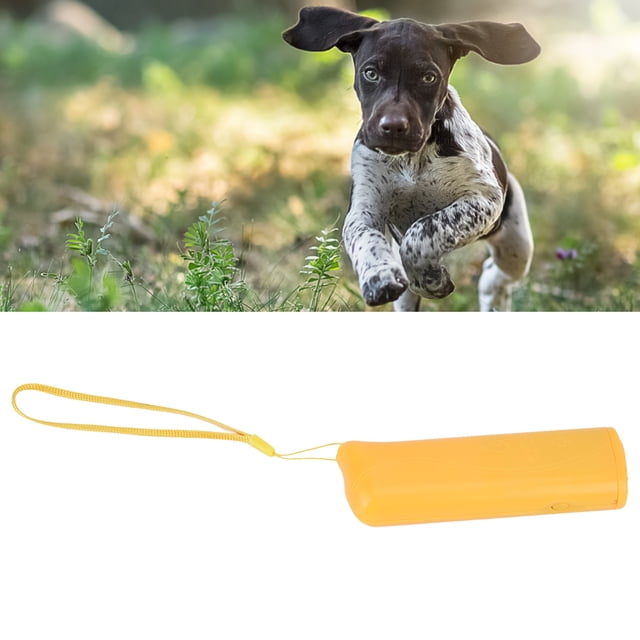 Stop Barking Device, Dog Barking Control Device Convenient Plastic Portable Multifunction Effective for Training Yellow