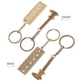 thumbnail image 3 of 2pcs Portable Vernier Caliper Keychain Tool For Measuring Small Objects Key Chain Ruler For Backpack Or Purse Functional Mini Ruler Keychain, 3 of 8