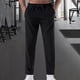 thumbnail image 1 of Pantalones largos para hombre, de color liso, de seda helada, elásticos, con cordón, informales, deportivos, para hombre, 1 of 5