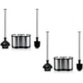 thumbnail image 3 of ToiletTree Products Toilet Brush and Plunger Combo Set Stainless Steel, Black 2-Pack, 3 of 9