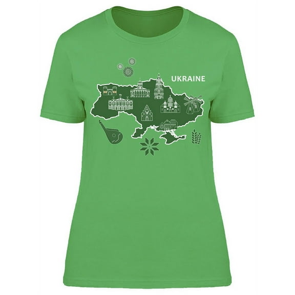 Theme Of Ukraine T-Shirt Women -Image by Shutterstock, Female Large