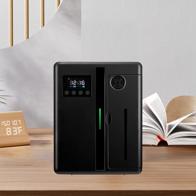 difusora de aire eléctrica con 4 temporizadores, aromática, nebulizador, nebulizador, purificador, rociador relajante, purificador Negro Macarena difusor nebulizador