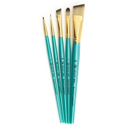 UPC: 0090672380531 | Royal & Langnickel® Menta™ Synthetic Blend Acrylic 5 Piece Brush Set