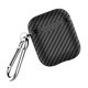 thumbnail image 2 of Seitruly Estuche para auriculares Fibra de carbono Auriculares Bluetooth Funda protectora de silicona Reemplazo para 1 2 Cables de audio/vídeo Negro, 2 of 8