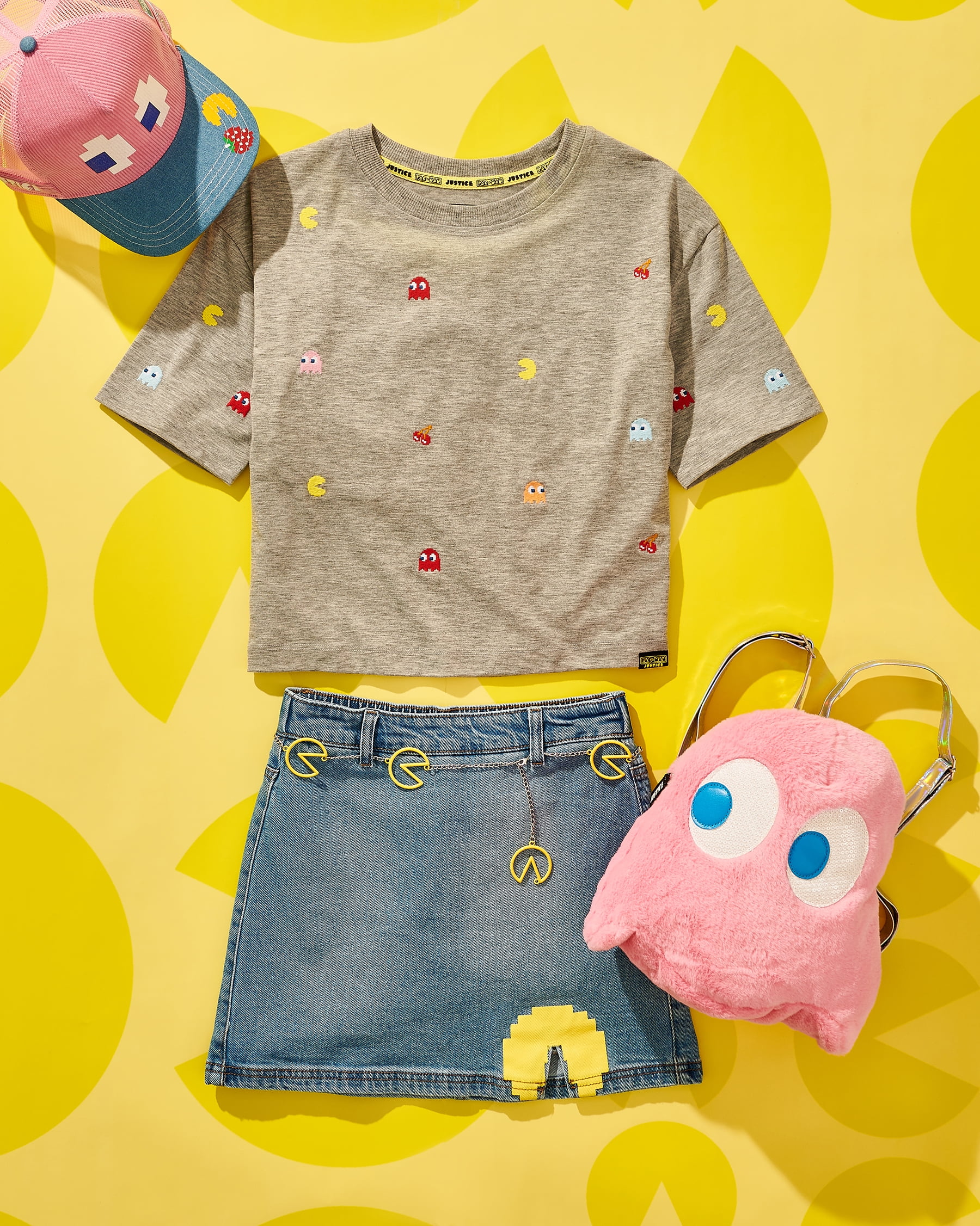 Justice Girls PAC-MAN Denim Skirt, Sizes XS-XL & Plus - Walmart