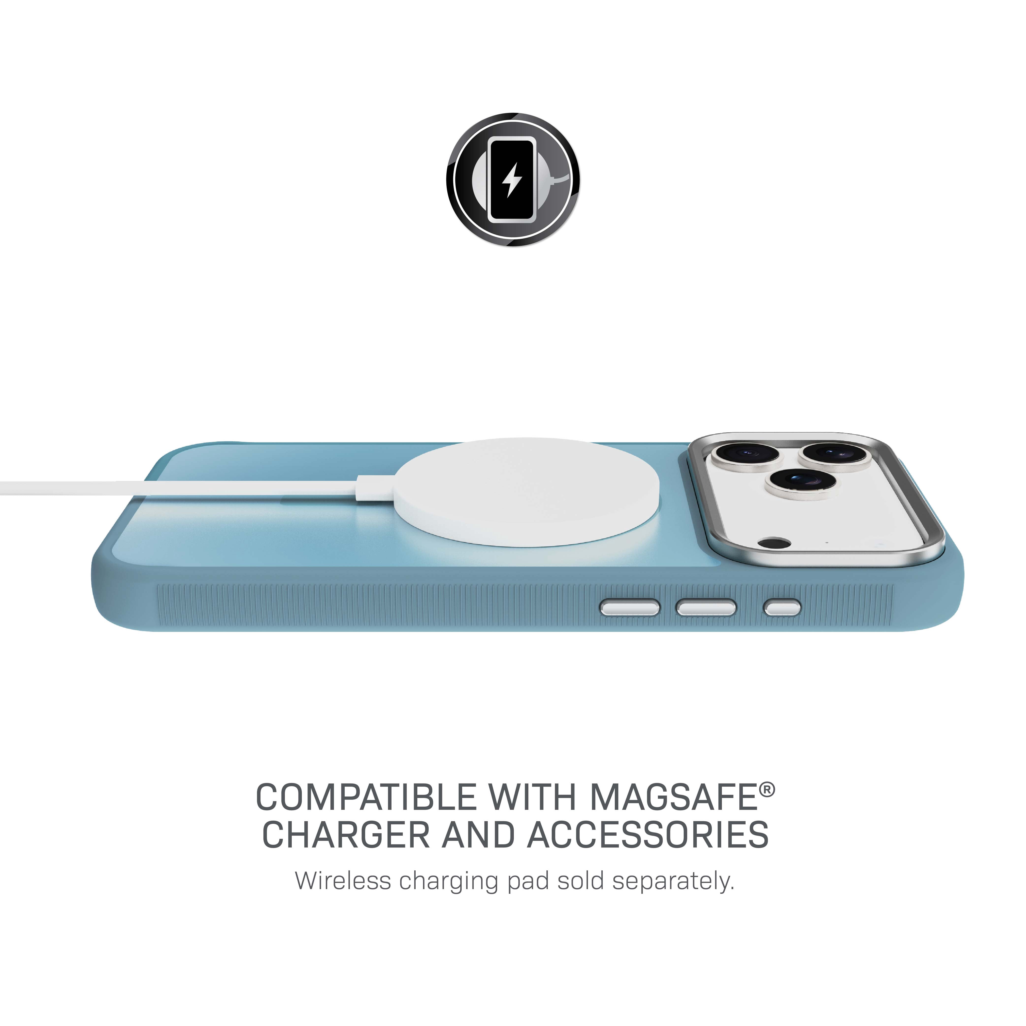 Body Glove Reflector Phone Case for iPhone 18 Pro Max / 17 Pro Max, MagSafe Compatible - Metallic Seafoam