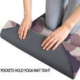 thumbnail image 3 of Pink and Purple Of Leopard Print Hot Yoga Mat Towel Non Slip for Hot Yoga - Quick-Drying Yoga Mat Cover with 4 Corner Pockets with Travel Bag - Hot Yoga Towel Non Slip 70"x26", 3 of 6