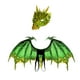 thumbnail image 1 of Máscara de alas de Disfraz Yuyangstore para adultos fiesta de disfraces verde, 1 of 8