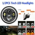 thumbnail image 1 of Universal Car 7" 140W LED Angel Eye Rings Headlight Fog Light(1PCS), 1 of 8