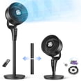thumbnail image 1 of DREO Ventiladores de Pedestal para el Hogar, 20 dB Ultra Silenciosos, Ventilador de Mesa y Piso 2 en 1, Flujo de Aire Hiperrápido de 29.2 ft/S, Oscilación de 90° Inclinación de 105° Ventilador de, 1 of 11