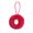 Red338, variant on WWG Christmas Tree Ornaments, Festive Hanging Decorations with Resin Santa Claus, Snowman, Mini Tree and Cake Patterns, Soft Faux Polyester Ball with Hanging Cord, for Christmas Tree, Wreath