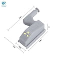 thumbnail image 5 of Deago 10pcs Universal Cabinet Cupboard Hinge LED Sensor Light for Kitchen Living Room Bedroom Wardrobe Night Lights (White), 5 of 10