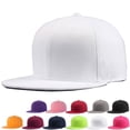 thumbnail image 2 of Sports Baseball Cap Blank Solid Color Flat-Edged Peaked Golf Street Cap, 2 of 5