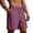 Purple, variant on Men's 7" Mesh Sweat Shorts - Pull on Soft Lounge Drawstring Sweatpant Athletic Gym Workout Short with Pockets Big and Tall Size S-4XL Gray